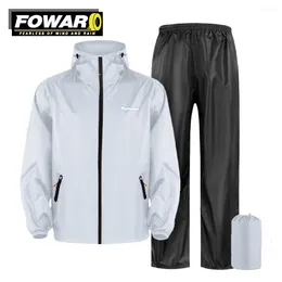 Raincoats Men And Women Full Body Outdoor Cycling Split Mackintosh Motorbike Waterproof Set Suit