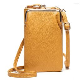 Shoulder Bags Vertical One Cell Phone Case And Wallet Purse Bag With Adjustable Trap For Women Girl Female Monedero Mujer