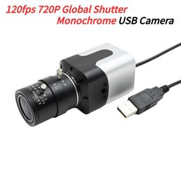 Webcams 120FPS global shutter USB camera 720P OV9281 monochrome 1MP network camera 1280x720 with 5-50mm variable CS lens high-speed capture J240518