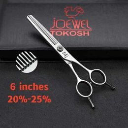 Hair Scissors Joewel Barber High end Salon Professional Barber 6-inch Thin Cut Salon Barber Q240521