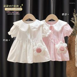 Girl Dresses Style Dress For Girls Toddler Baby Kids Casual Vestidos Solid Floral Party Summer Children Clothes