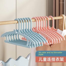 Hangers Children's Plastic Hanger Nordic Style Macaron Colour Born Baby Hanging Clothes Seamless Support Save Space