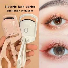 Eyelash Curler Portable Electric Heated Comb Eye Lash Perm Lasting Eyelashes Curls Thermal Curler Makeup Tools 240522