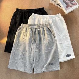 Foam letter high street pants, summer men's shorts, hip-hop trendy brand, niche design, versatile capris M522 14