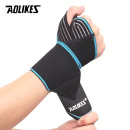 AOLIKES 1PCS Adjustable Opening Design Weight Lifting Wristband Wrist Support Brace Straps Wraps L2405