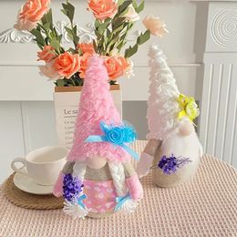 Party Decoration Mother's Day Dwarf Decorative Plush Hat Toy Lavender Scandinavian Doll Home