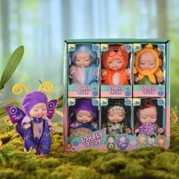 Dolls 1 set of 6 forest doll simulators to restart baby biomimetic soda doll accessories girl toys S2452203