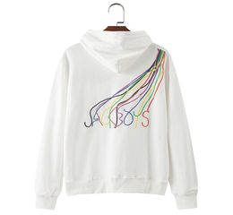 Men039s Hoodies Peripheral limited game console rainbow printed sweater men and women designer polo shirts1186334