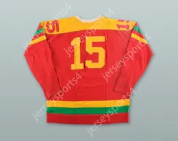 Custom BOB COURCY 15 OMAHA KNIGHTS RED HOCKEY JERSEY Top Stitched S-M-L-XL-XXL-3XL-4XL-5XL-6XL