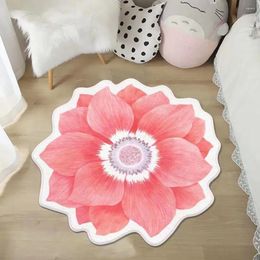 Carpets Flower Shaped Living Room Bedside Rugs Bedroom Decor Sofa Table Mat Toilet Water Absorbing Floor