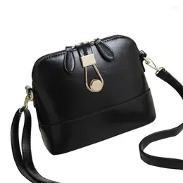 Bag 2024 Korean Fashion Simple Shell Women's Shoulder Messenger Small & Crossbody Bags Cow Leather