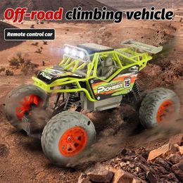 Diecast Model Cars 1 20 High Speed Racing Off-Road Vehicle RC Car With Led Lights Radio Remote Control Cars Shock Absorption Boys Toys for Children T240521