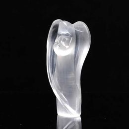 Decorative Objects Figurines piece of selenite angel handcrafted gypsy healing spiritual home decoration craft gift H240521