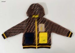 Top designer kids Jacket Multi pocket decoration baby clothes Size 100-150 CM high quality Child Long sleeved hooded coat July17