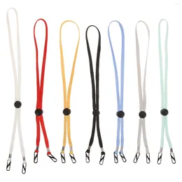 Berets 7 Pcs Beach Straw Hat Lanyard Clip Retainer Detachable Straps For Wind Sun Windproof Rope Polyester Cords