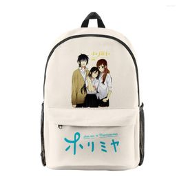 Backpack Fashion Horimiya Hori San To Miyamura Kun Bookbag Notebook Backpacks 3D Print Oxford Waterproof Boys/Girls Travel