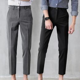 Men's Suits Business Pants Slim Fit Men Trousers Breathable Gentle Chic Zip Up Straight Pattern Suit