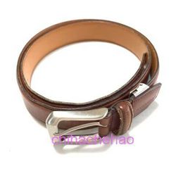 Designer BBorbiriy belt fashion buckle genuine leather - Dark Brown Silver Leather Hardware Belt DJNSR