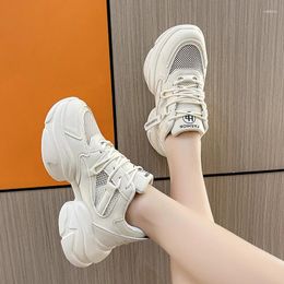 Casual Shoes 2024 High Quality Women's Solid Colour Vulcanize Fashion Women Sneakers Round Head Ladies Platform