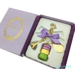 Alloy Gold Plated France Effiel Tower Keychain Fashion Keyring Key Chain bag charm fashion accessories gift box