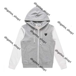 Commes Hoodie Mens Loose Coat Zipper Jacket Sweatshirt Red Heart Cdg Hoodie Standard And Fleece Jumpers Women Garcons Long Sleeve Sportswear Cardigan Overcoat 801