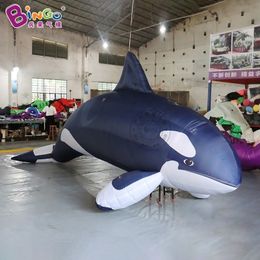 Factory direct sales Oxford cloth simulation killer whale inflatable model bar mall ocean park decoration