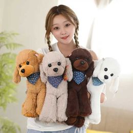 Plush Dolls 25-40cm Kawaii simulation plush teddy dog doll filled with soft puppy toy cute puppy pillow H240521