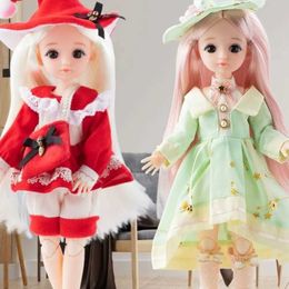 Dolls 30cm BJD doll and clothes with multiple detachable connectors 1/6 3D eye doll girl dress up birthday gift toy S2452202 S2452203