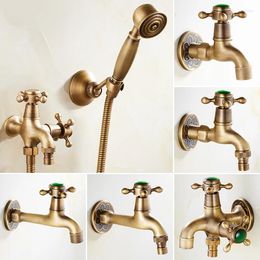 Bathroom Sink Faucets Antique Brass Ceramic Handle Washing Machine Faucet /Garden Water Tap / And Mop Pool Laundry Taps