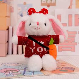 Plush Dolls 30CM Cute Dress Up Bunny Doll Plush Toy Doll Baby Soothing Rabbit Doll With Sleeping Doll Plush Toy Stuffed Animals Kids Gift H240521 UHF1
