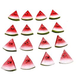 1pcs Simulation Block Artificial Small Slices Plastic Watermelon Slice Model Fruit Plate Decoration Food