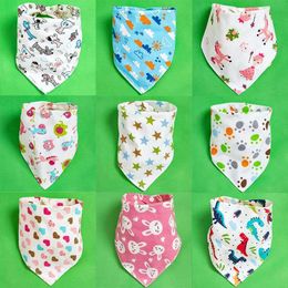 Bibs Burp Cloths Baby Saliva towel childrens double-layer button button newborn headband bib triangle scarf seasonal cotton bib baby products d240522