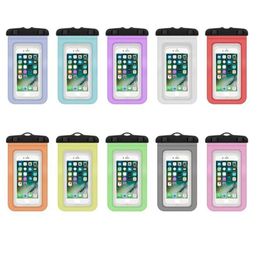 Dry Bag Waterproof cases bag PVC Protective universal Phone Pouch Bags For Diving Swimming Smartphone up to 5.8 inch Mobile Case 300pcs