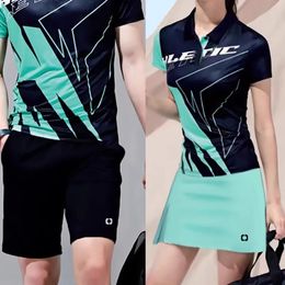 Running shirt Tennis shirt golf shirt polo shirt Badminton shirt Table tennis clothes sweat suit men and women Sports skirt 240522