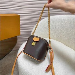 10A Fashion Chain Bag Designer Bag Women Bag Lock Flower Designers 231115 Fashion Ladies With Classic Brown Mini Handbag Handbags Luxur Rgll