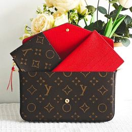 Top Quality Cross body Tote Envelope Bag 3piece Multi Felicie Pochette Chain Bags Gym Women Men M61276 Messenger Luxury Designer Purse Brown Flower Leather Handbags