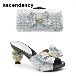 Dress Shoes Latest Design Italian With Matching Bags Womens Open Toe Ladies Sandals Heels Nigerian Women Party Pumps