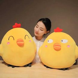 Plush Dolls 1PC 25cm-65cm Cute Chicken Plush Toys Kawaii Cartoon Little Yellow Chick Doll Soft Stuffed Animal Pillow Xmas Gifts for Kids H240521