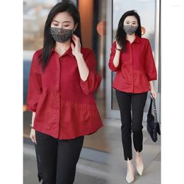 Women's Blouses Spring Summer Shirt Top Loose Commuter Leisure Professional