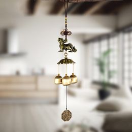 Retro Wind Chimes Copper Wind Bell Home and Garden Decorations Outdoor Hanging Pendant Brass Bell Decorations Accessories Decor