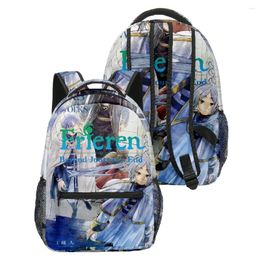 Backpack Fashion Kpop Youthful School Bags Unisex Classic Frieren Travel 3D Print Oxford Waterproof Notebook Shoulder Backpacks