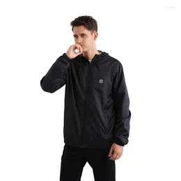 Men's Jackets Arecon Jacket For Men 2024 Waterproof Breathable Windbreakers Lightweight Outdoor Sports Rain Coats Traval Outwears XL/XXL