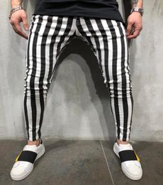 Black and White Stripes Mens Joggers Casual Pants Fitness Men Sportswear Tracksuit Bottoms Skinny Sweatpants Trousers T2001026560996