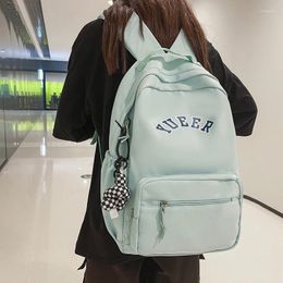 Backpack Letter Printing Women Female Large Capacity Laptop Travel Bag Schoolbag For Teenage Girls Boys Book Knapsack