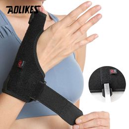 AOLIKES 1PCS Support Thumb Hand Brace Sprains Arthritis Wristband Belt Finger Splint Tennis Sport Wrist Protection L2405