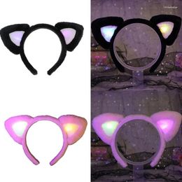Hair Clips Sexy LED Animal Ear Hairband Soft And Comfortable Hoop Costume Headpieces Perfect For Halloween Party C9GF