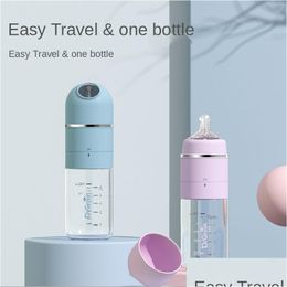 Baby Bottles Born Glass Feeding Bottle Widecaliber Fast Fing Anticolic Night Milk Cute Water Without Thermostat 230607 Drop Delivery K Otobo