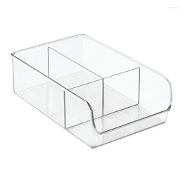 Storage Bottles Plastic Fridge And Freezer Divided Organiser Bin Container For Food Drinks Produce Organisation