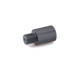 Black Aluminium Male M18*1.5 Dump To 5/8 "-18UNF Female Gas Fitting Adapter Threaded Fittings Connector Parts Air Accessories