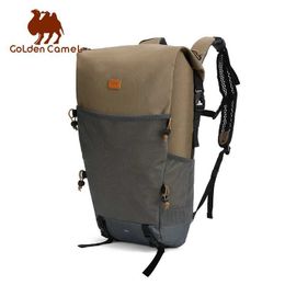 Outdoor Bags Golden Brocade Mountain Bag Outdoor Hiking Backpack Waterproof Travel Sports Bag Mens Large Capacity Camping Backpack Q240521